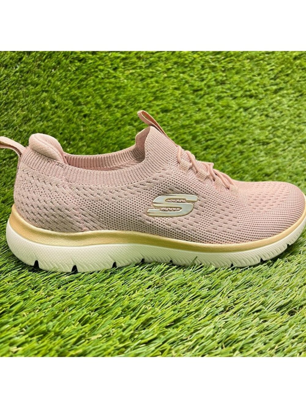 Skechers Summits Pixi Dust Womens Size 6 Pink Athletic Running Shoes Sneakers